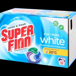 Capsules de lessive 4-en-1 Superfinn White | Action FR