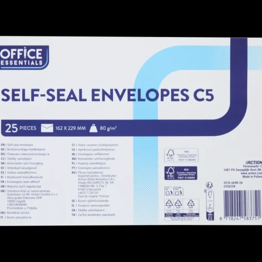 Enveloppes Office Essentials C5 | Action FR - Pratique et Bas