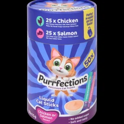 Friandises liquides pour chat Purrfections Poulet & Saumon | Action FR