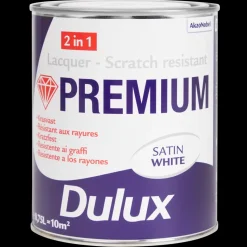Peinture acrylique Dulux Satin White Blanc 0.75 litre | Action FR