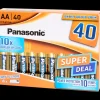 Piles alcalines Panasonic AA 40 Pièces | Action FR
