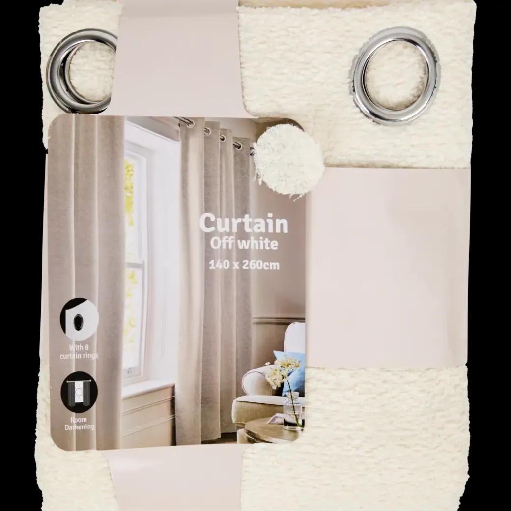 Rideau occultant bouclé Polyester | Action FR