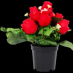 Roses artificielles en pot | Action FR